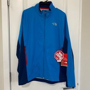 NWT - Mens North Face Summit Series Soft Shell - Louie Blue/Estate Blue - Large